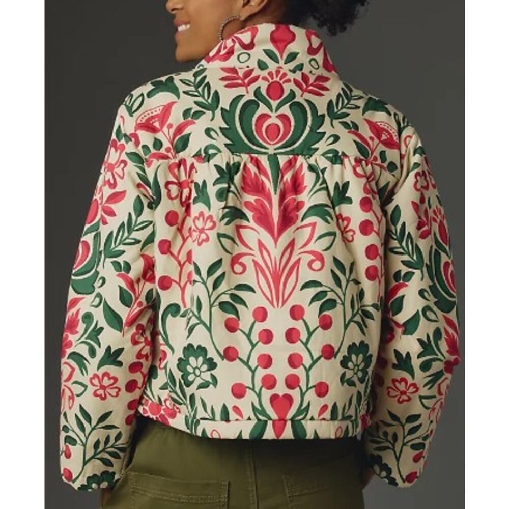 Anthropologie Floral Patterned Jacket Sz. XXS - Picture 4 of 10